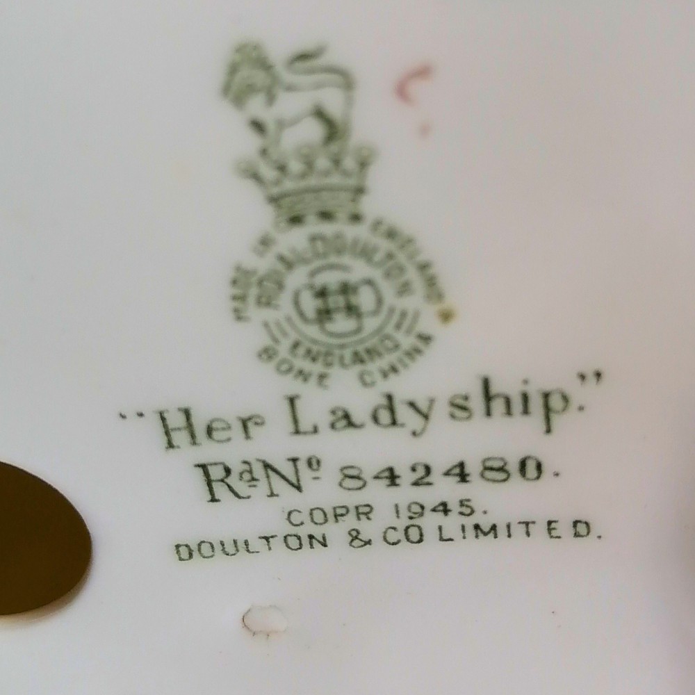 Vintage Royal Doulton 'Her Ladyship' HN1847 | Hand-Painted Porcelain Lady Figure (18.4 cm)