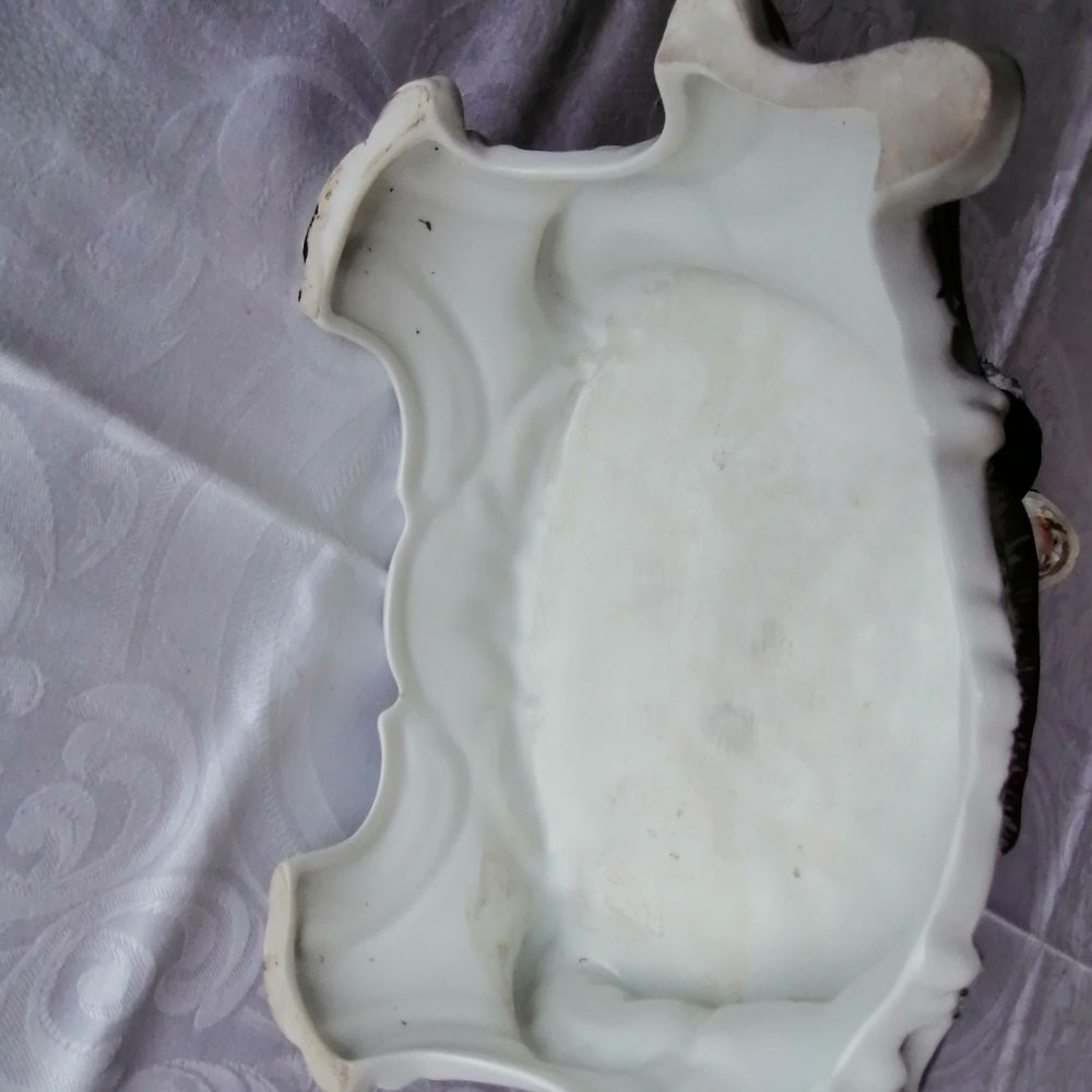 Dresden Porcelain Figurine 'Lavender Sellers' | Yardley's English Lavender Advertising Statue, Early 20th Century